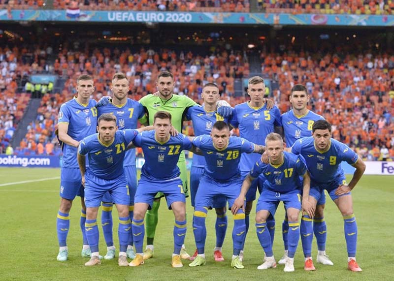 Ukrainian national soccer team.